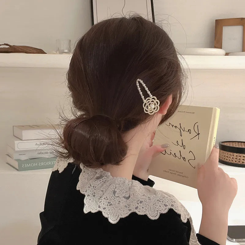 Vintage Floral Hair Clip Set 2pcs