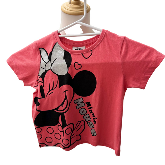 Minnie Mouse Graphic Tee Pink