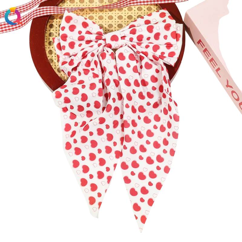 Elegant Sweet Women's Bow Knot Cloth Hair Clip