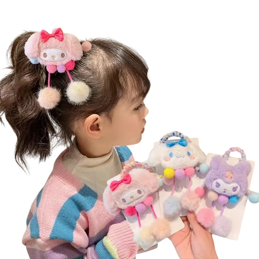Cute Cartoon Hair Ball Tie