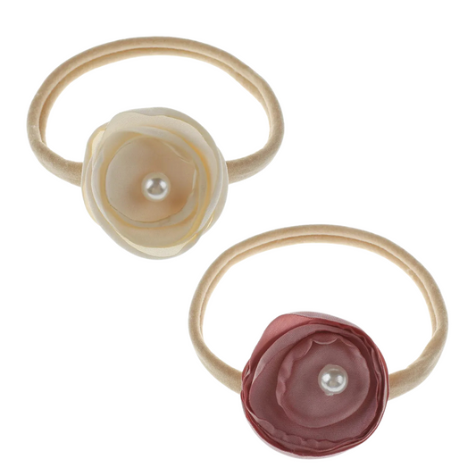 Fashion Flower Cloth Hair Band 2pcs