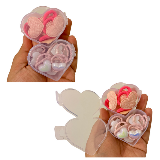Heart of Style – 2 Compartment Hair Tie Set