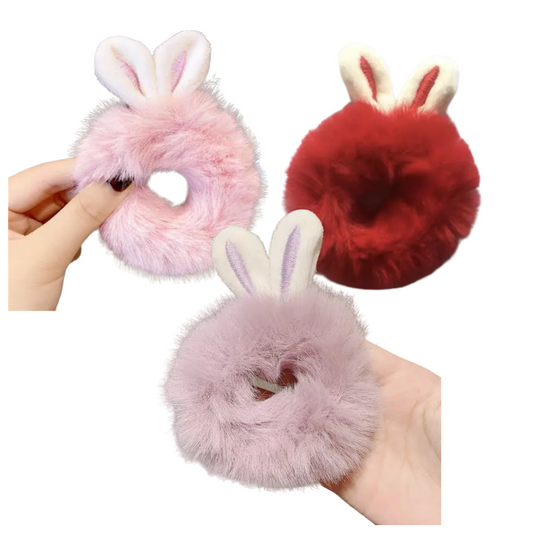 3pcs Fluffy Ties
