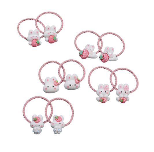 Cute Bunny 5 Paris Hair Ties