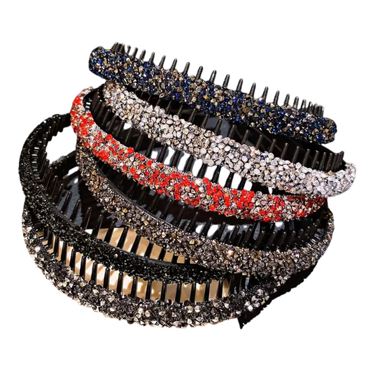 Sparkle 6pcs Teeth Grip Headbands Bundle