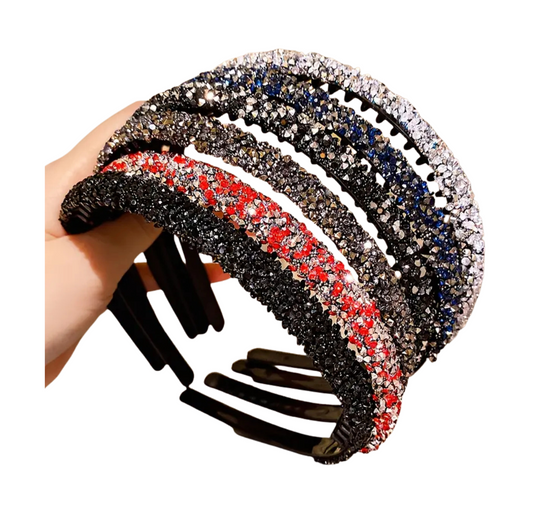 Sparkle 6pcs Teeth Grip Headbands Bundle