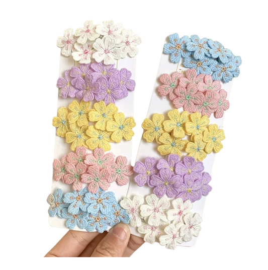 Floral 6 Pairs Hair Clips