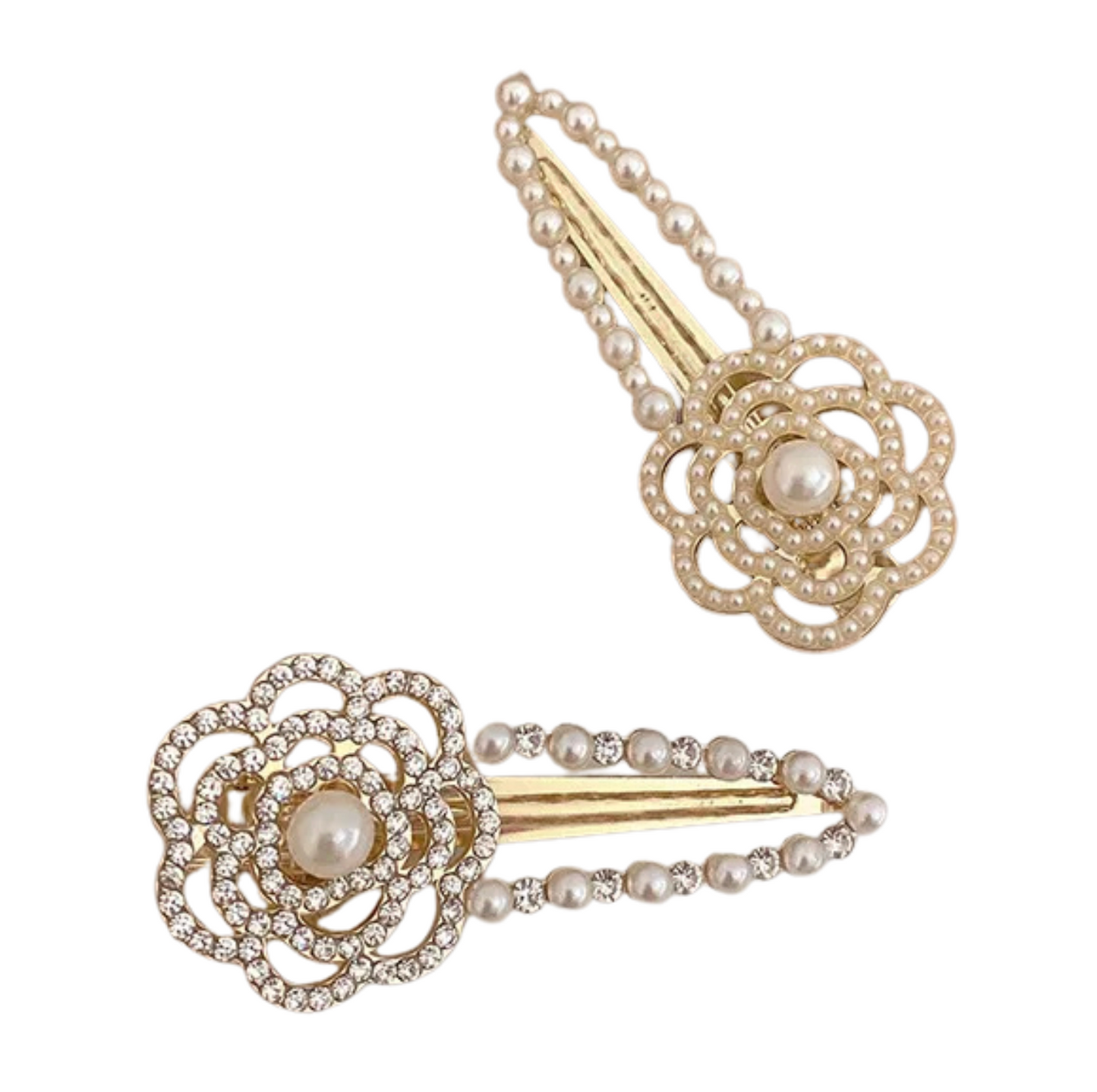 Vintage Floral Hair Clip Set 2pcs