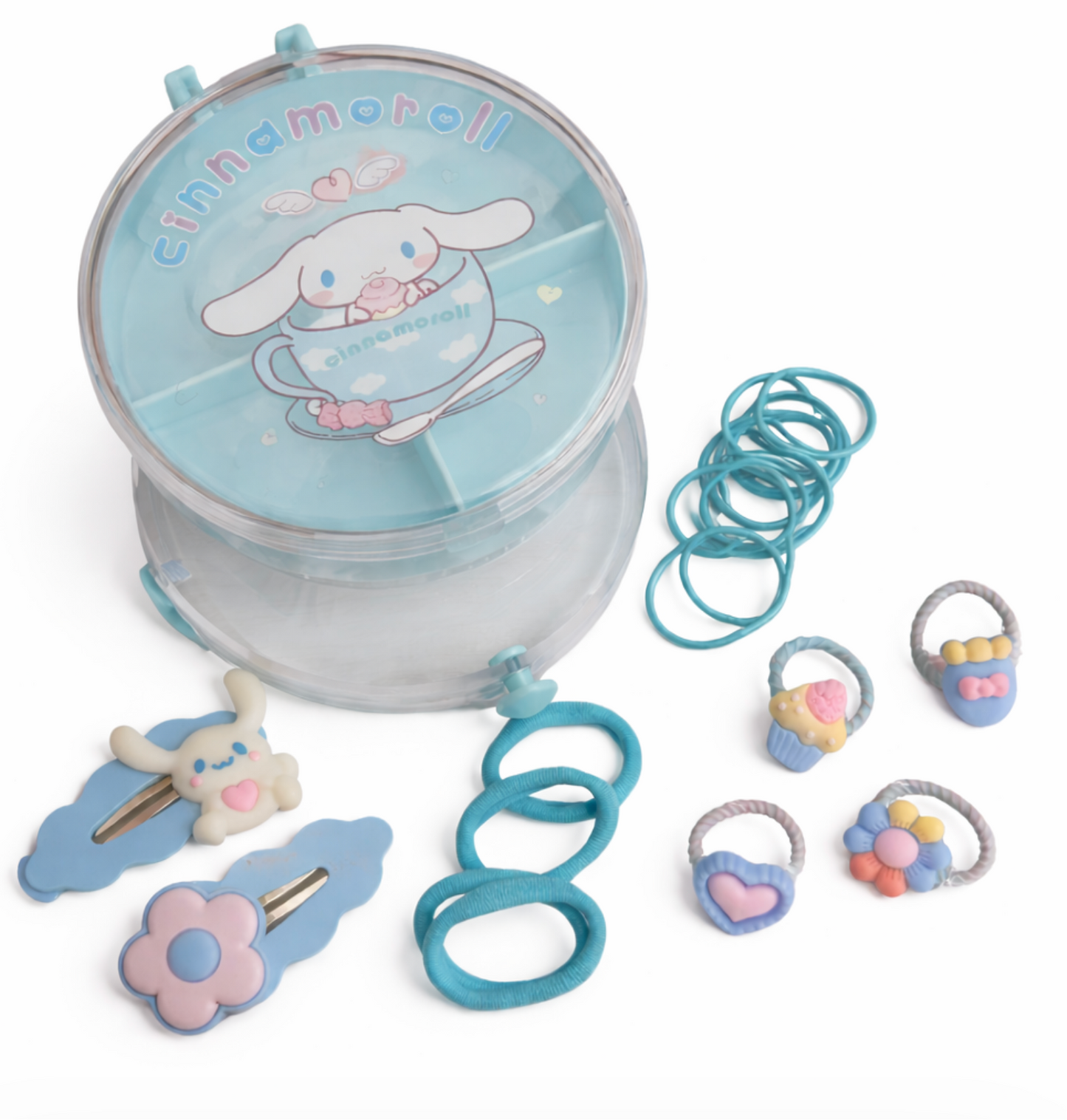 Blue Mini Hair Accessories Set 20pcs