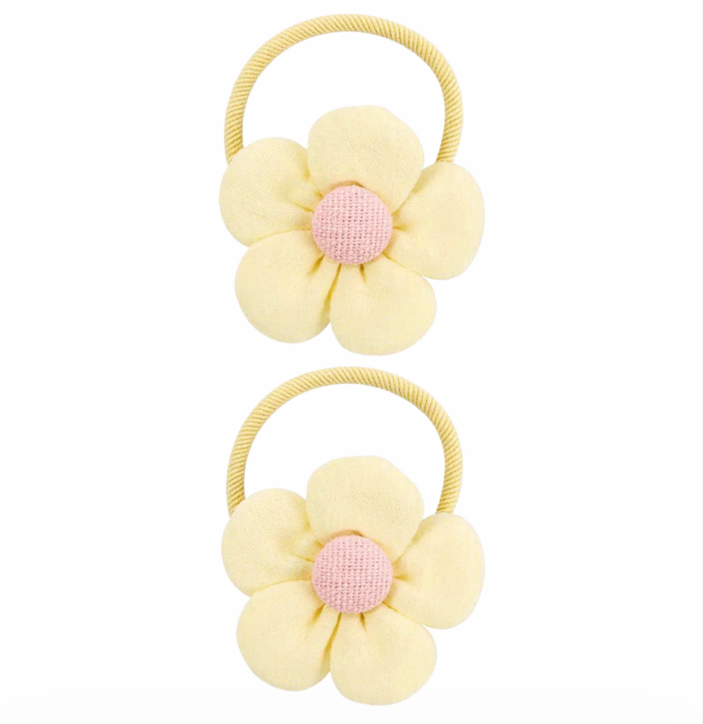 Flower Hair Ties Set 2pcs
