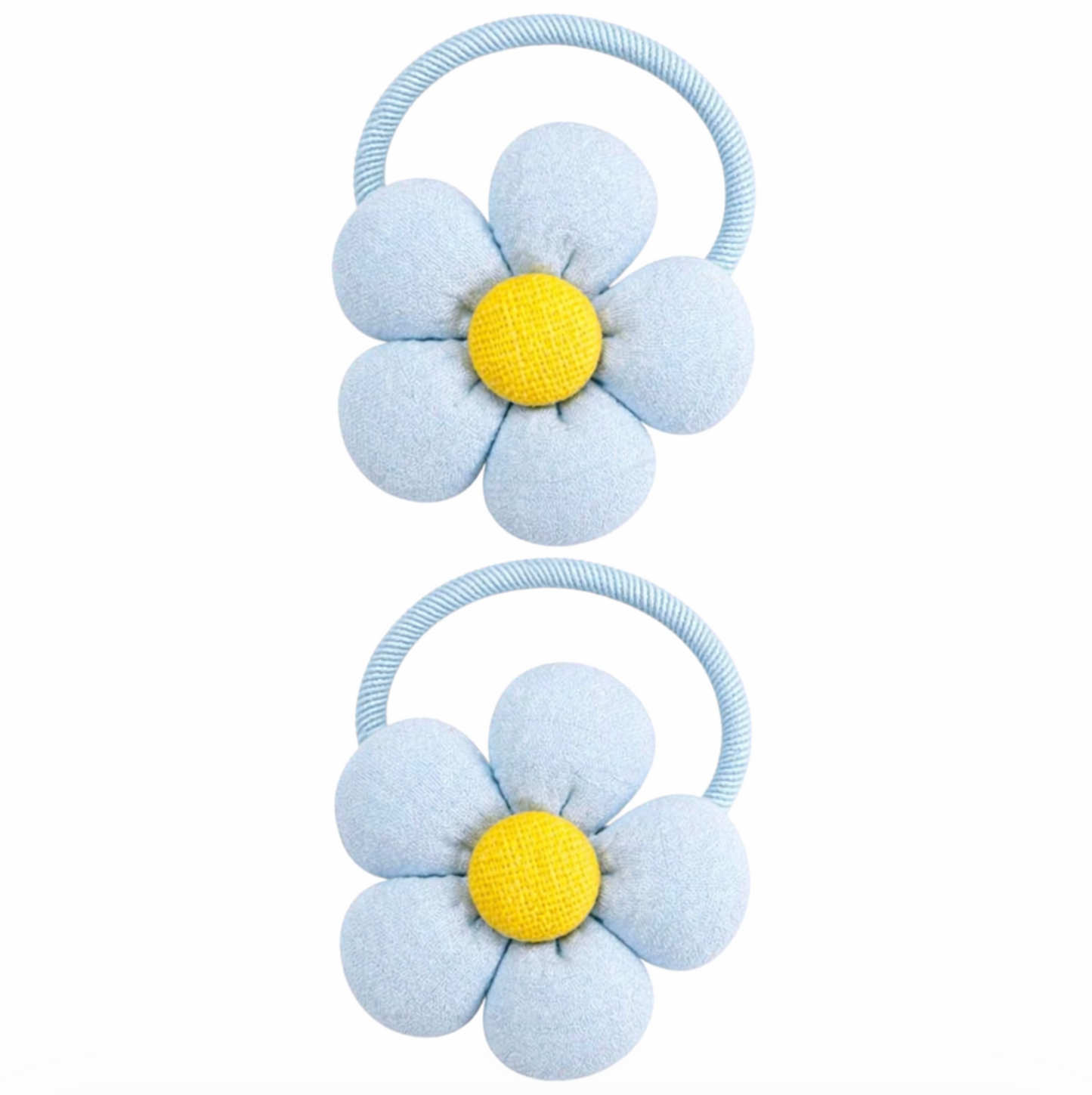 Flower Hair Ties Set 2pcs