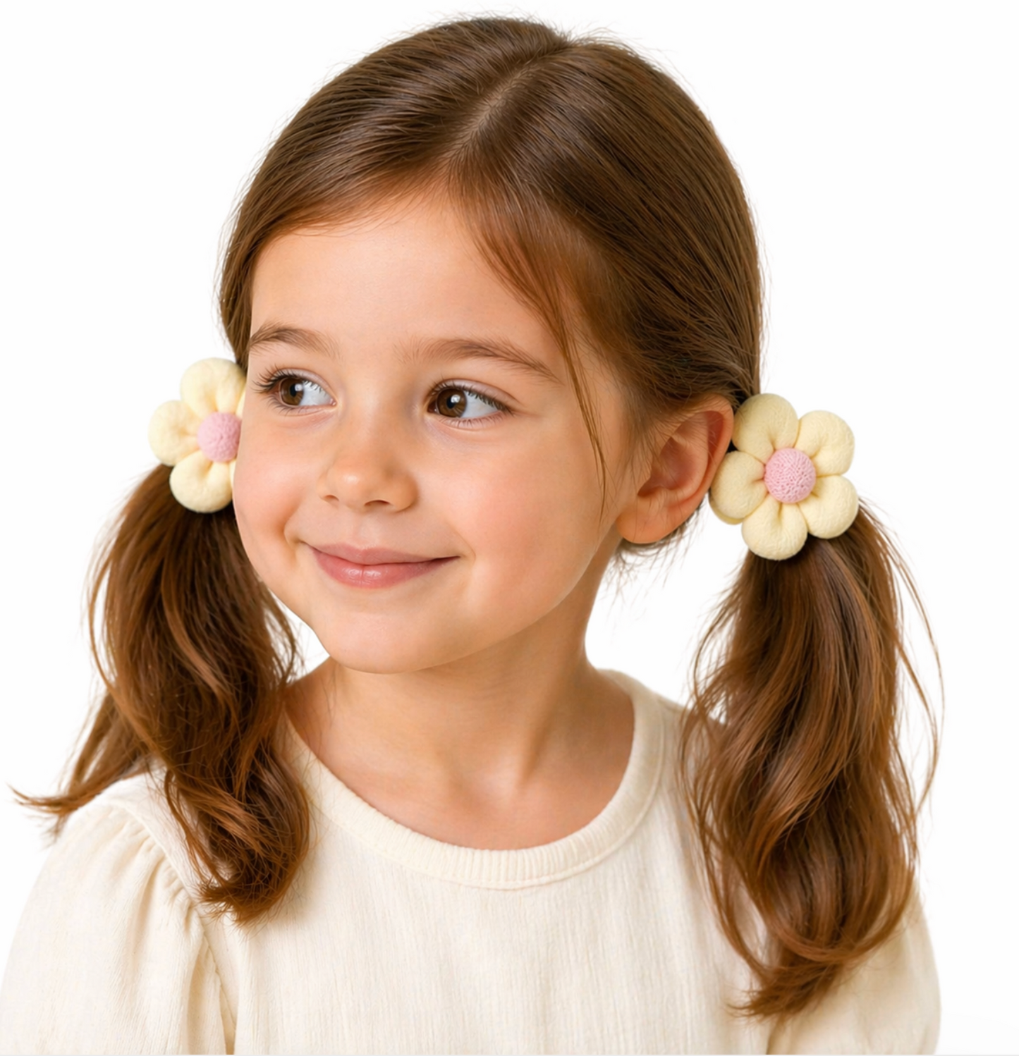 Flower Hair Ties Set 2pcs