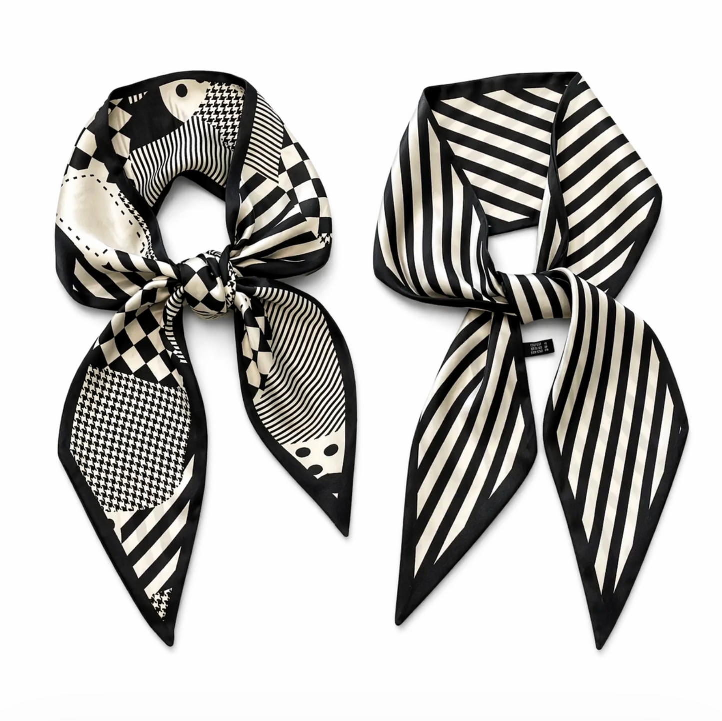 Geometric Twilly Scarf Set 2pcs