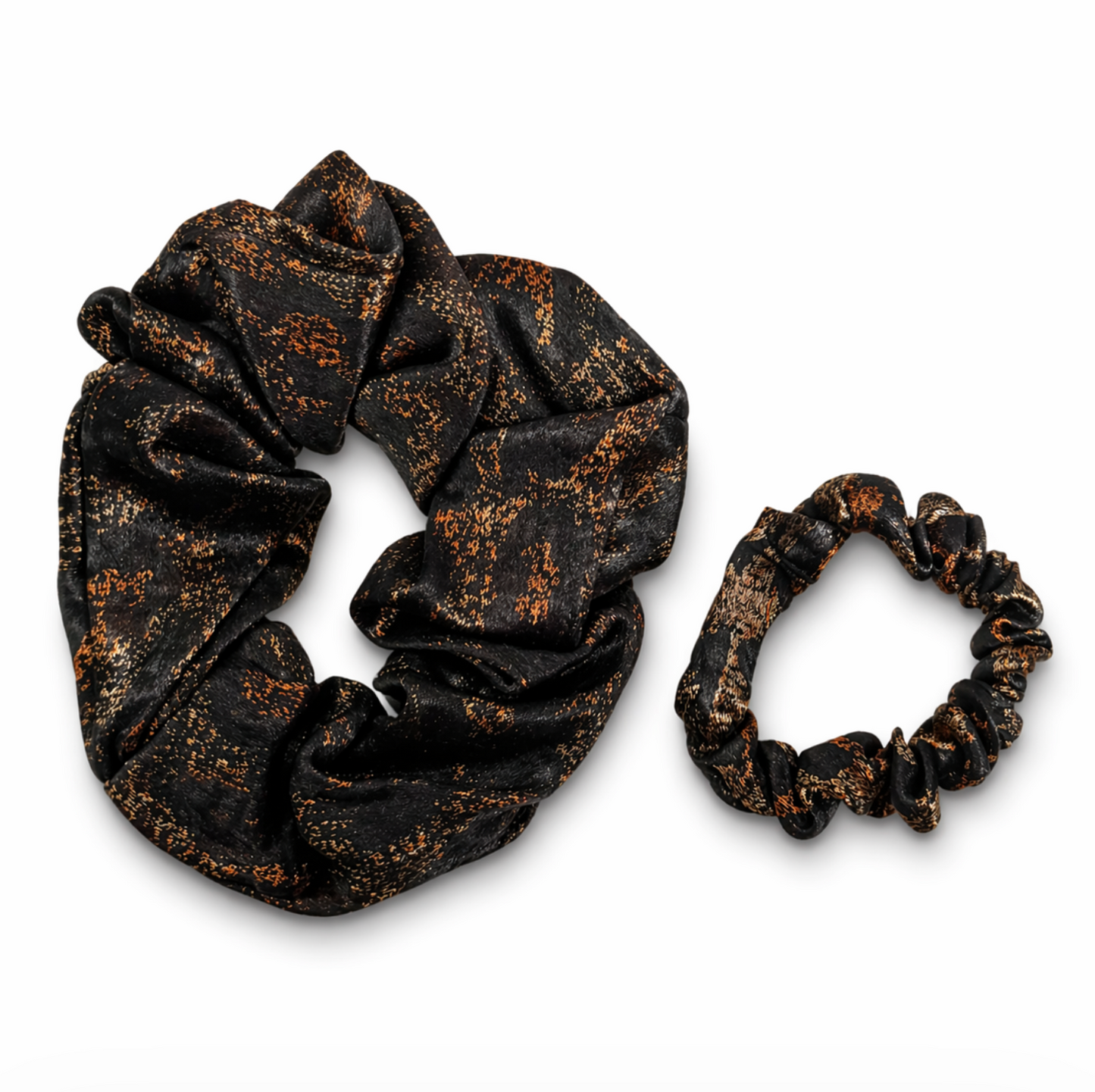 Black Gold Scrunchie Set