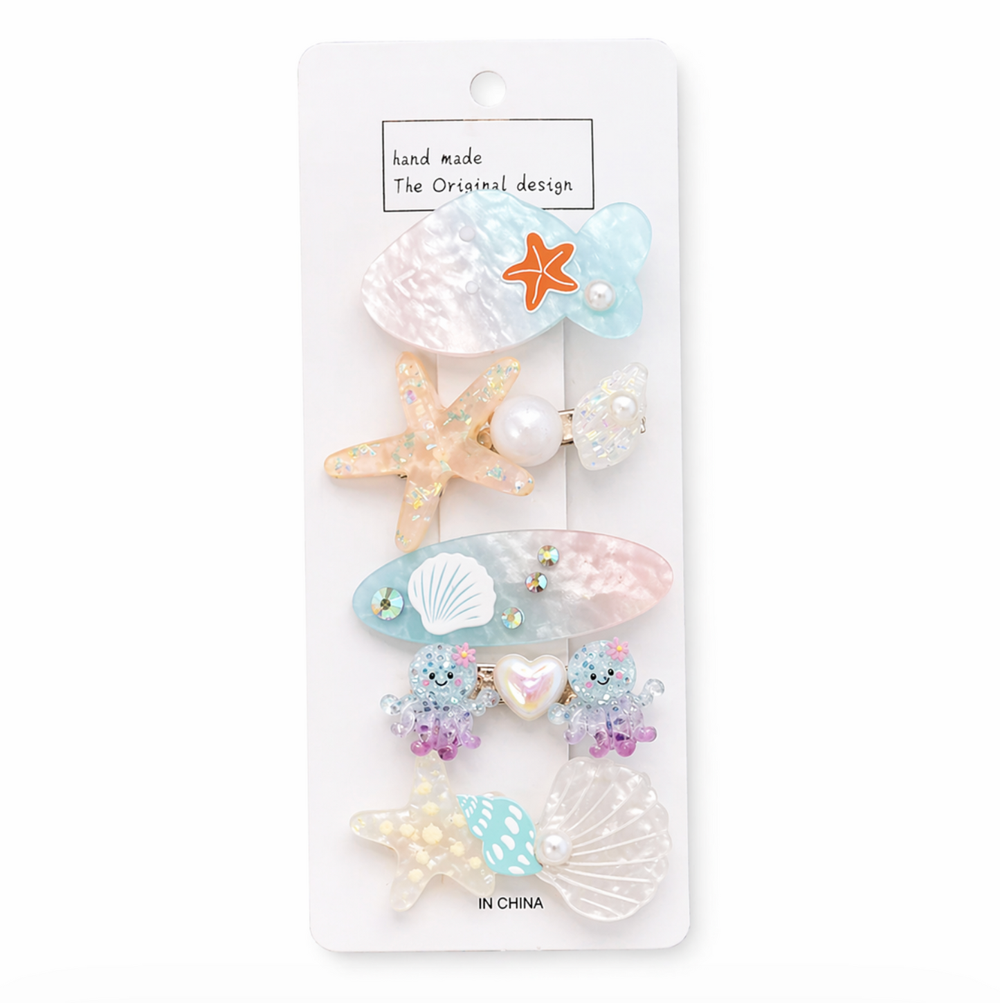 Ocean Dream Pastel Hair Clip Set