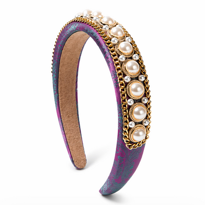 Royal Pearl Embellished Headband
