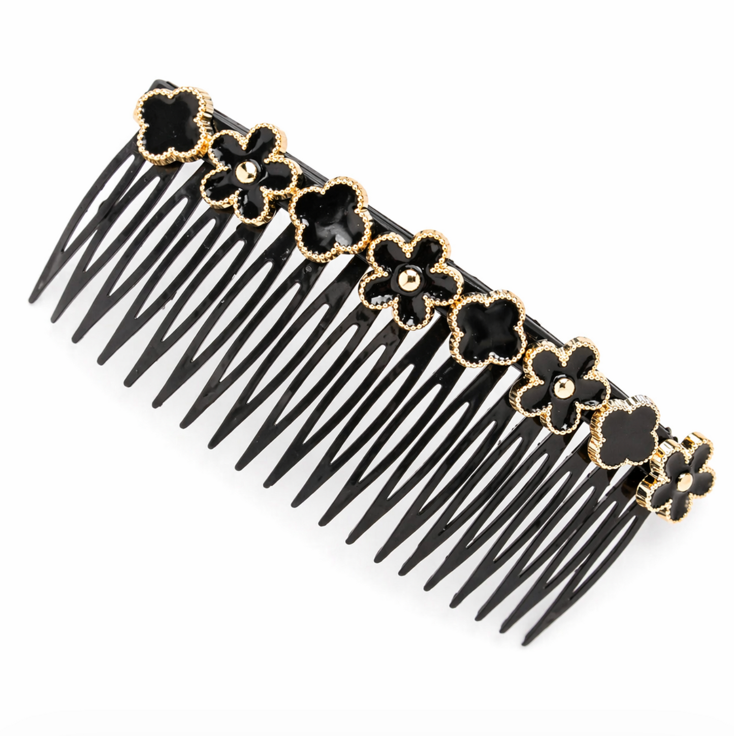 Midnight Bloom Floral Hair Comb