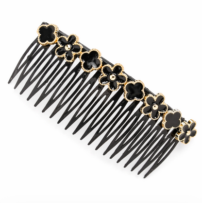 Midnight Bloom Floral Hair Comb