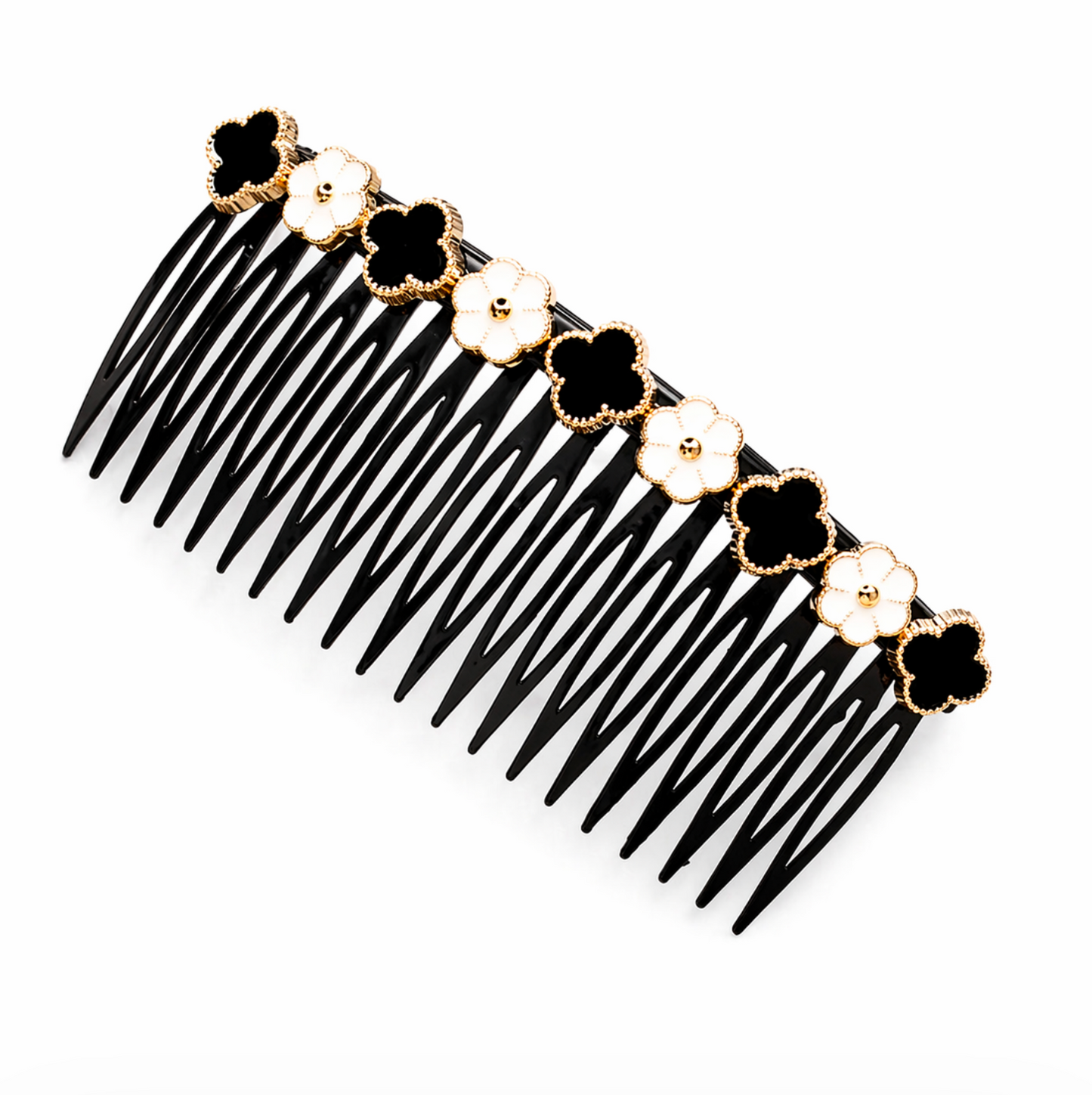 Midnight Bloom Floral Hair Comb