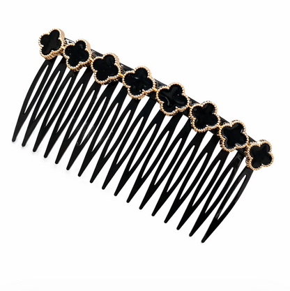 Midnight Bloom Floral Hair Comb
