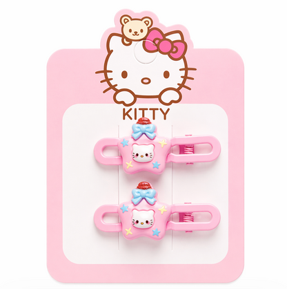 Kitty Star Hair Clips