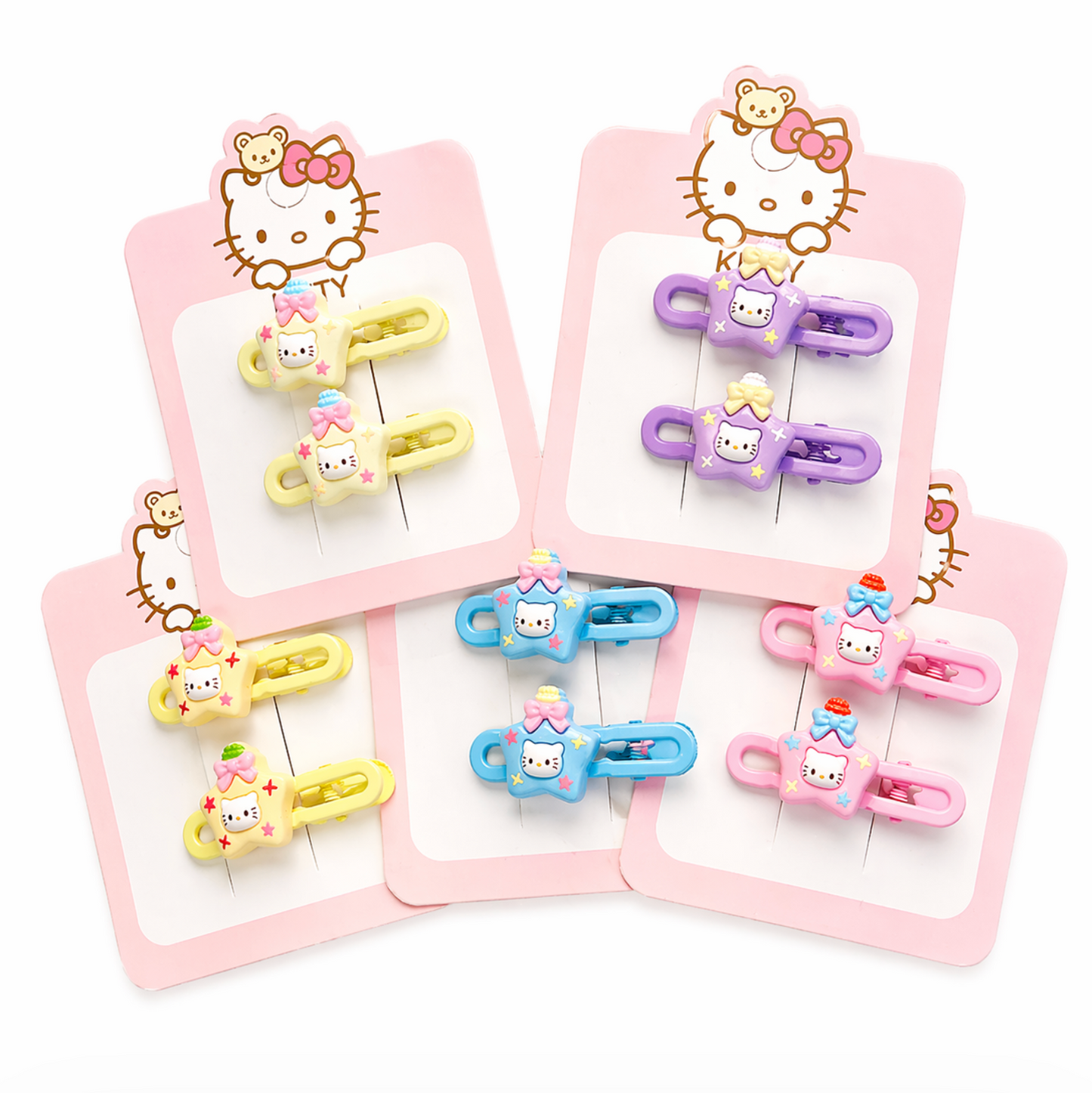 Kitty Star Hair Clips