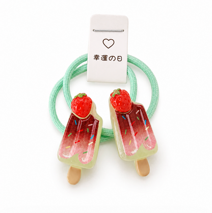 Popsicle Charm Hair Ties