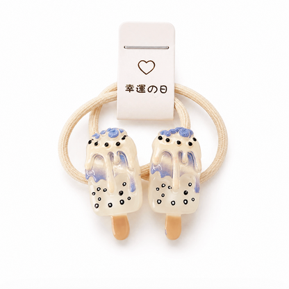 Popsicle Charm Hair Ties
