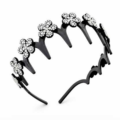 Crystal Blossom Comb Headband