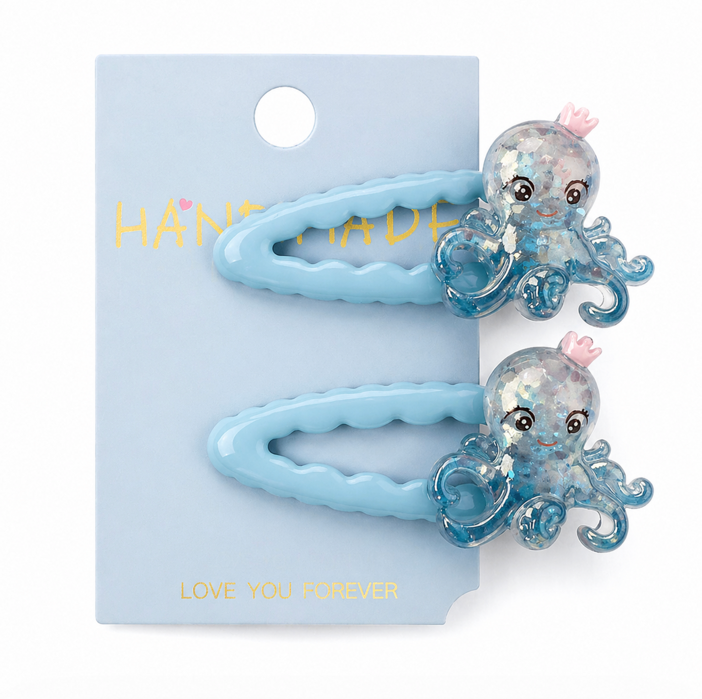 Ocean Glitter Hair Clip