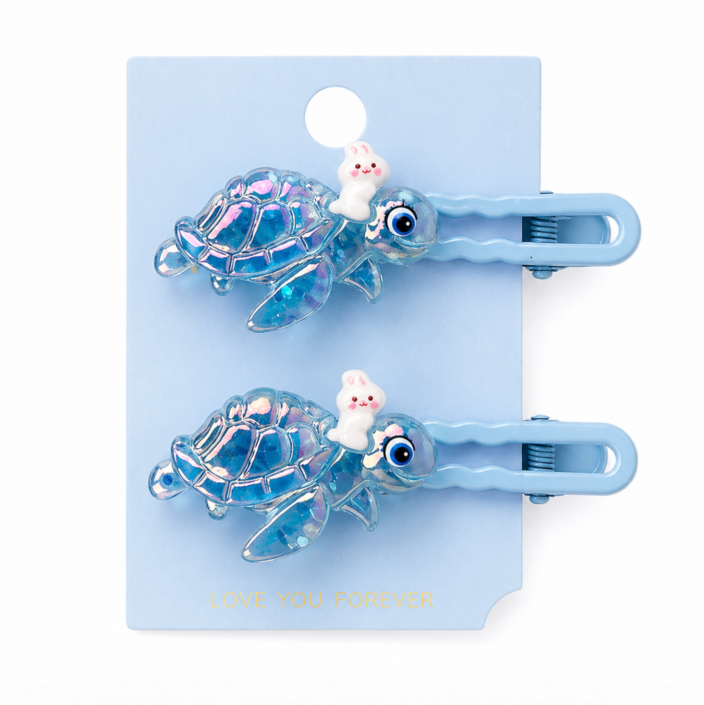 Ocean Glitter Hair Clip