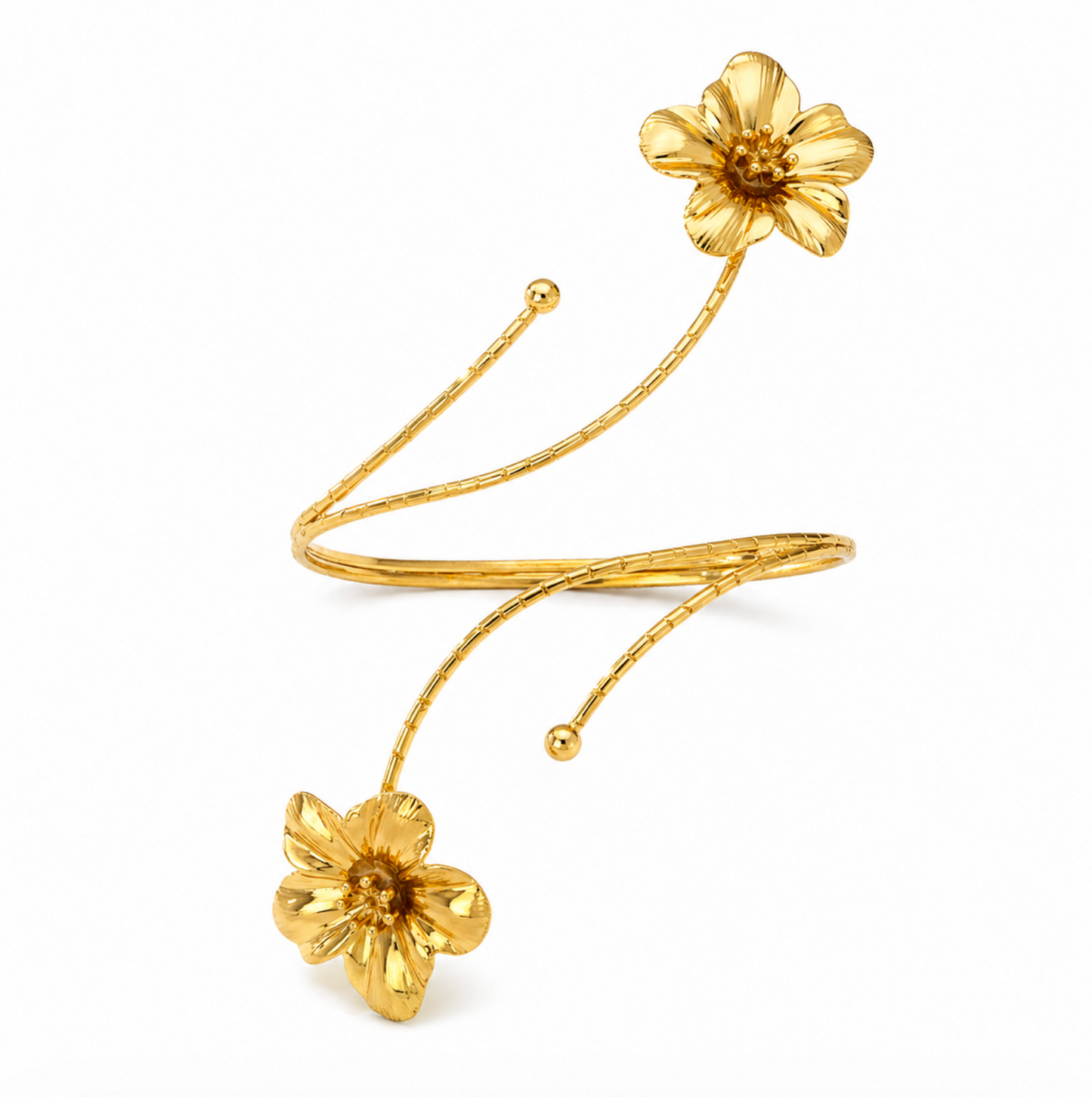 Gold Blossom Arm Bracelet