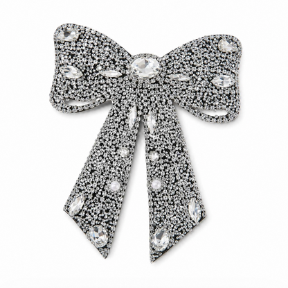 Diamond Bow Hair Clip 11.5cm