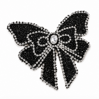 Diamond Bow Hair Clip 12cm