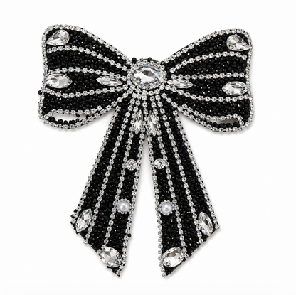Diamond Bow Hair Clip 11.5cm