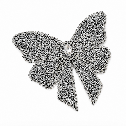Diamond Bow Hair Clip 12cm