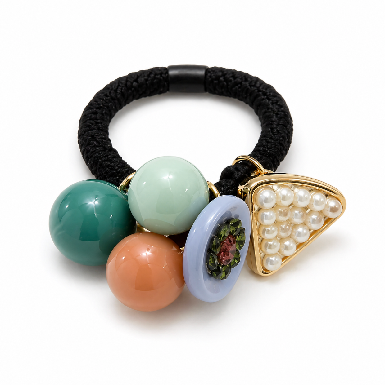 Charm Cluster Hair Tie 5pcs