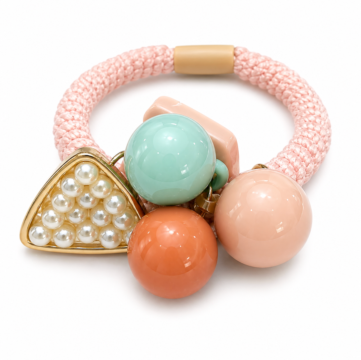 Charm Cluster Hair Tie 5pcs