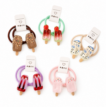 Popsicle Charm Hair Ties