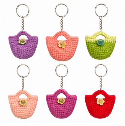 Handmade Mini Bag Keychain Charm