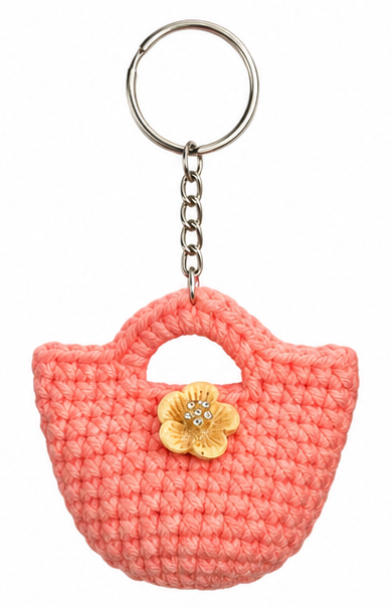 Handmade Mini Bag Keychain Charm