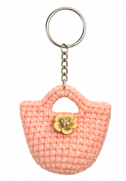 Handmade Mini Bag Keychain Charm