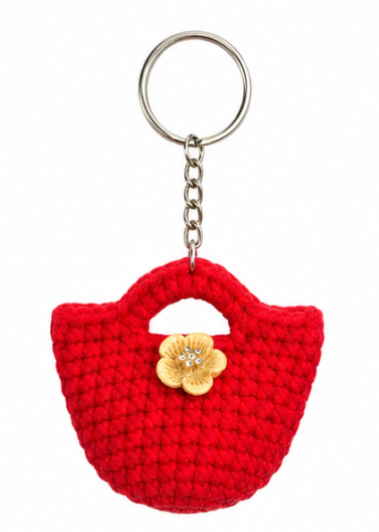 Handmade Mini Bag Keychain Charm