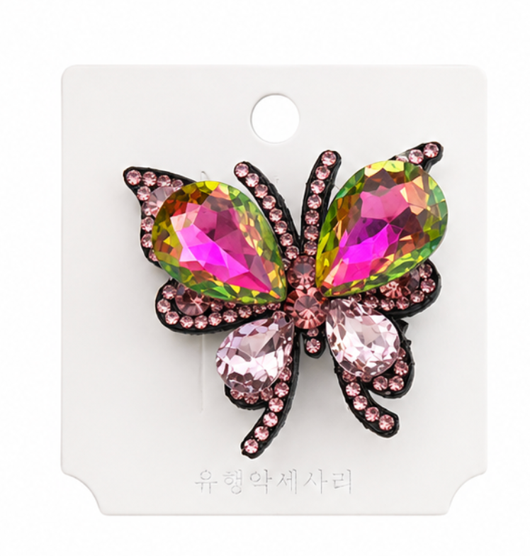Butterfly Crystal Hair Clip