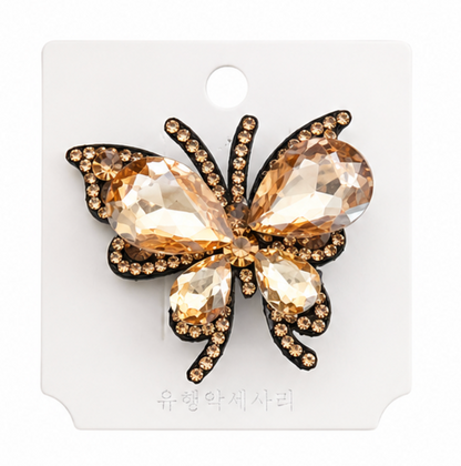 Butterfly Crystal Hair Clip