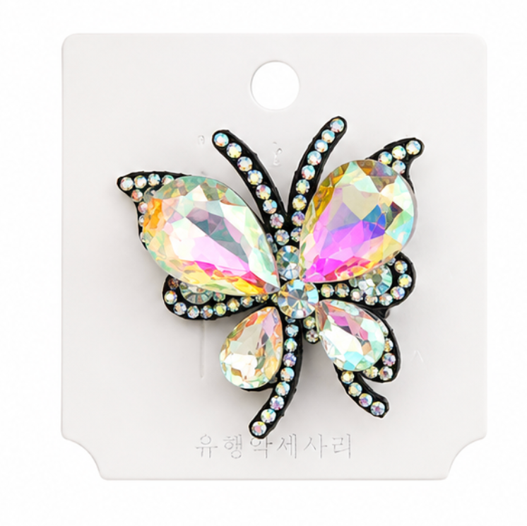 Butterfly Crystal Hair Clip