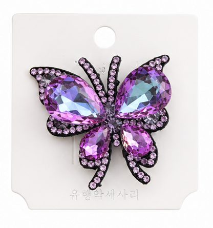 Butterfly Crystal Hair Clip