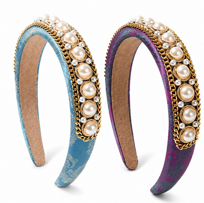 Royal Pearl Embellished Headband