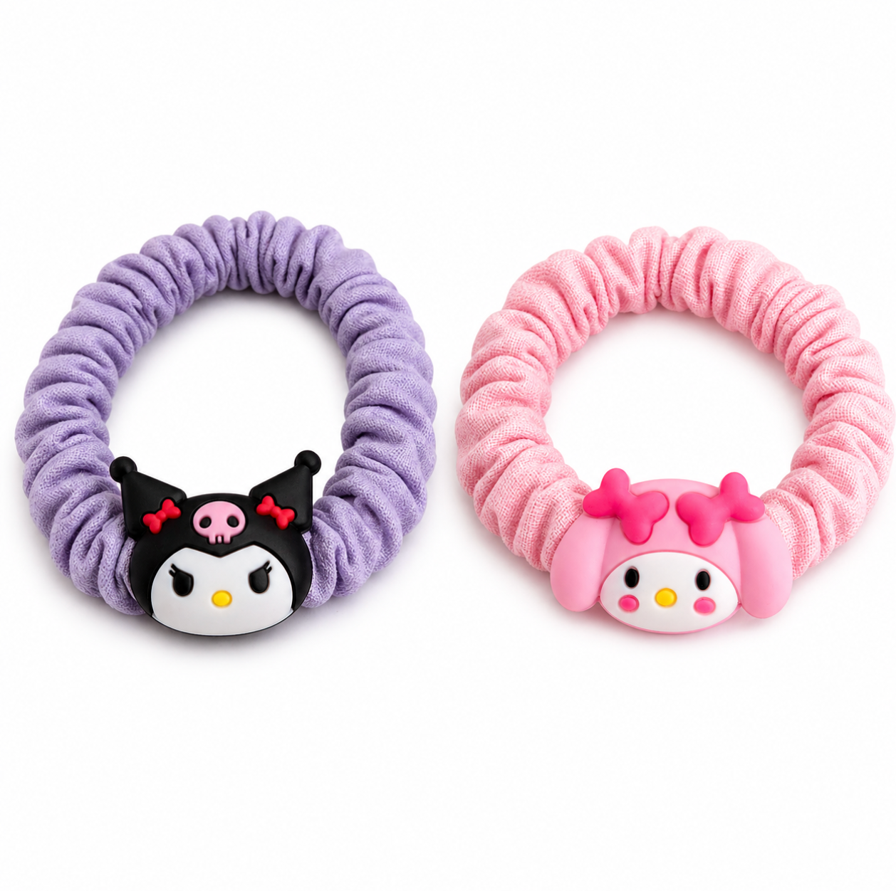Cute Character Scrunchie Set 2pcs