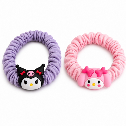 Cute Character Scrunchie Set 2pcs